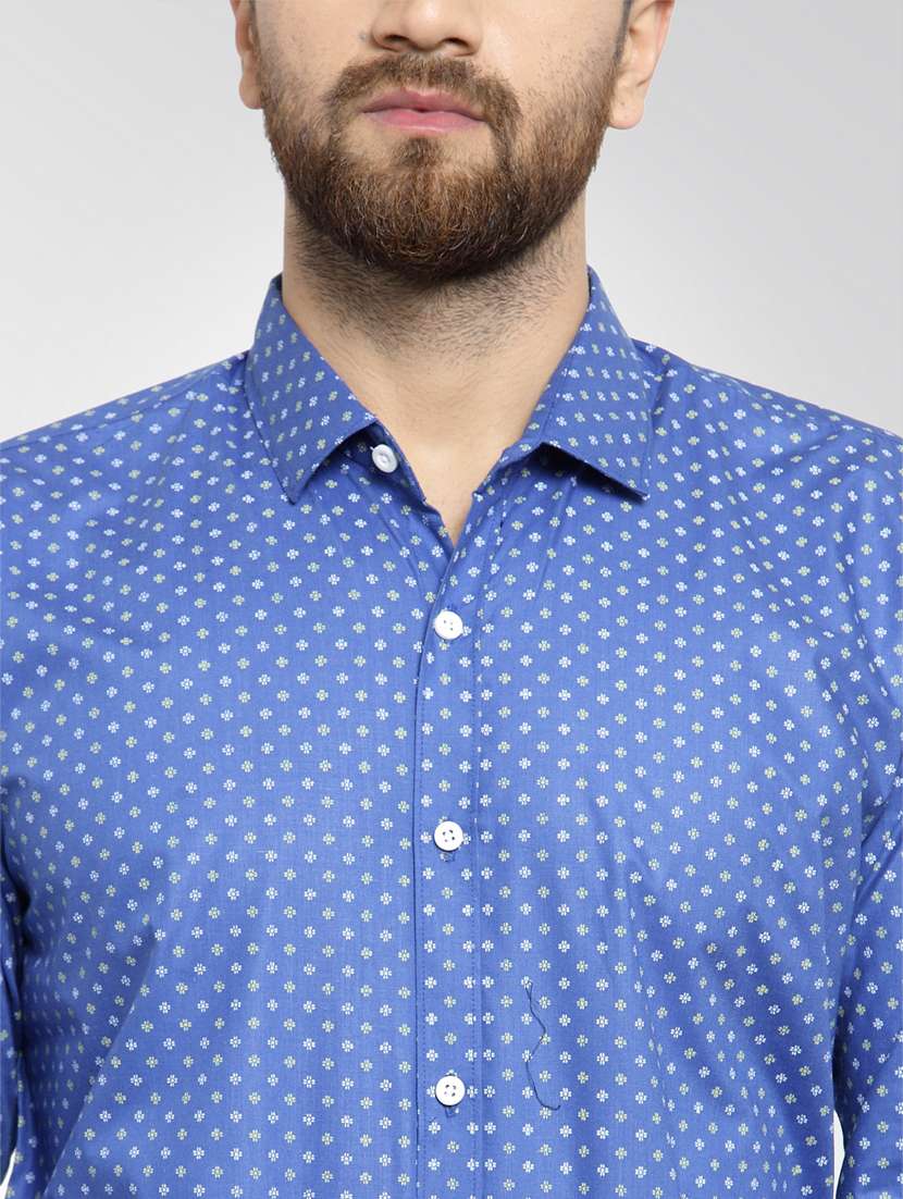 mens geometric casual shirt - 19143264 -  Standard Image - 5