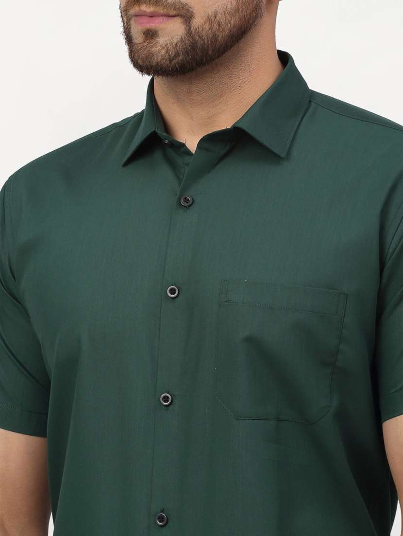 mens solid casual shirt - 19143381 -  Standard Image - 3