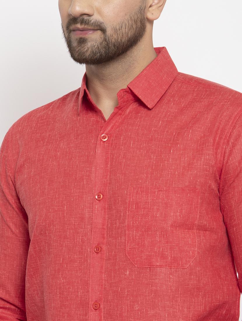 mens solid casual shirt - 19143412 - Standard Image - 3