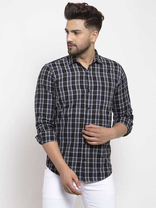 mens checks casual shirt - 19143417 -  Standard Image - 0