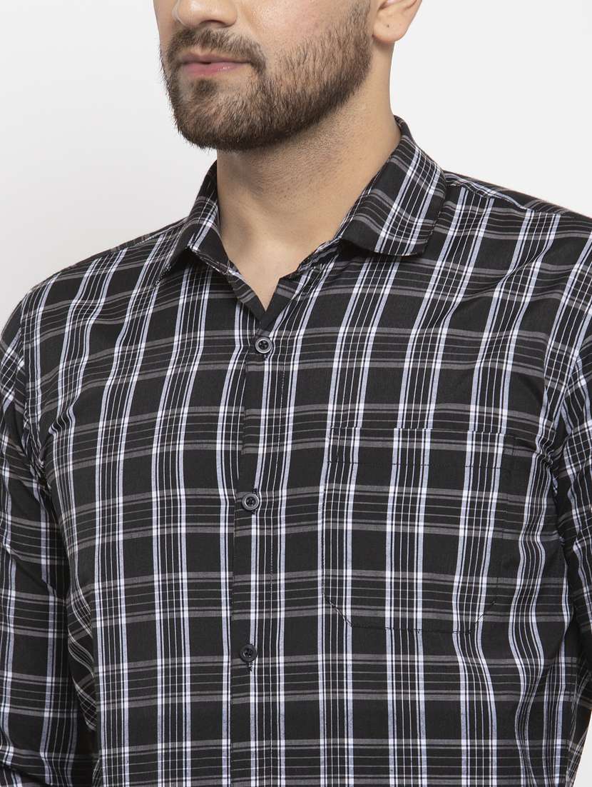mens checks casual shirt - 19143417 -  Standard Image - 3