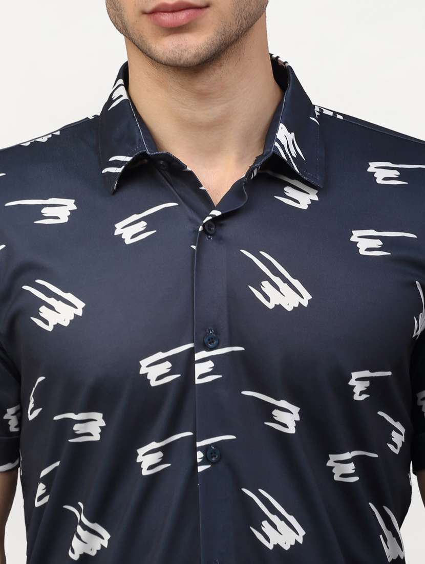 mens quirky short sleeve casual shirt - 19143465 -  Standard Image - 3