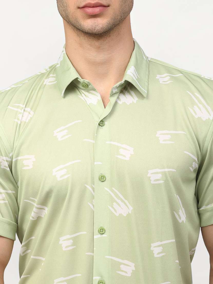 mens abstract casual shirt - 19143467 - Standard Image - 3