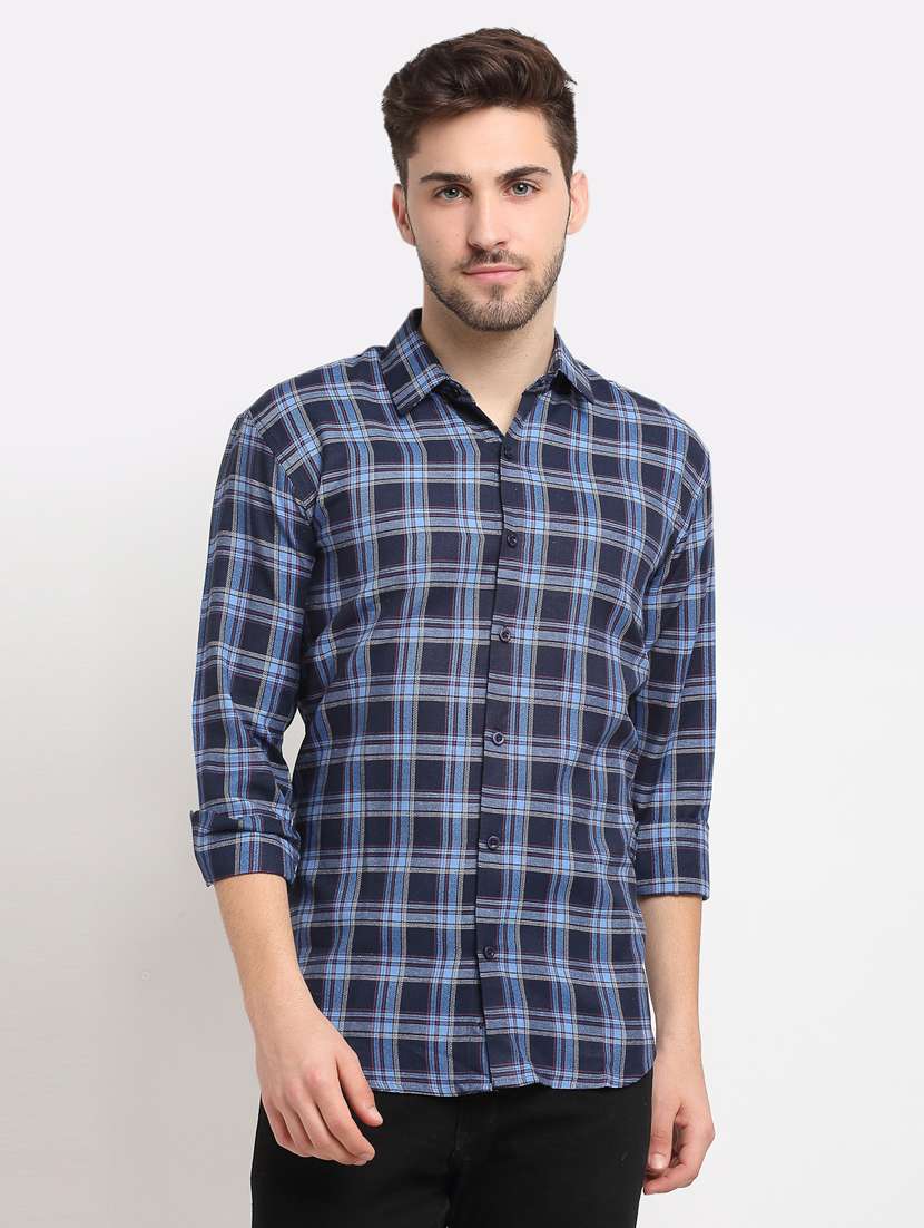 multi coloured checkered casual shirt