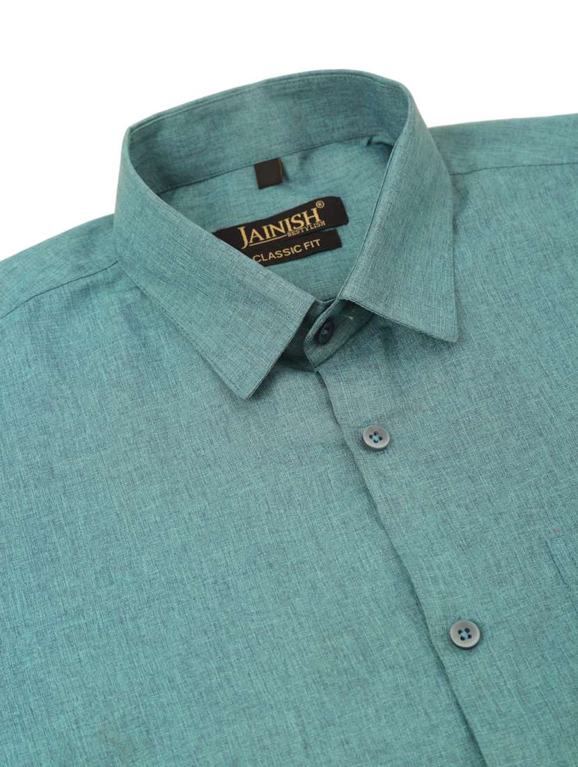 mens solid casual shirt - 19143538 -  Standard Image - 5
