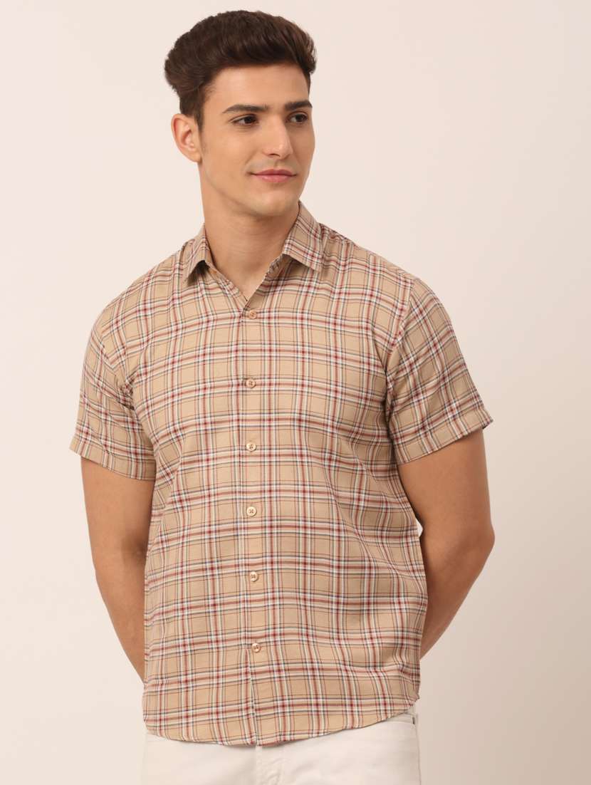 mens checks casual shirt