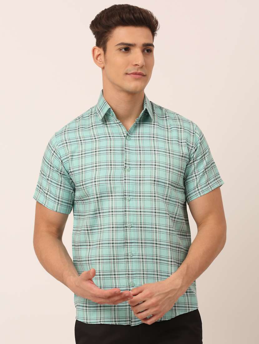 mens checks casual shirt - 19143553 - Zoom Image - 0