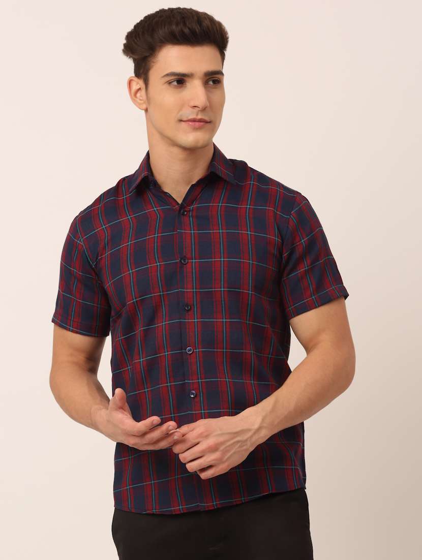 mens checks casual shirt - 19143562 - Zoom Image - 0