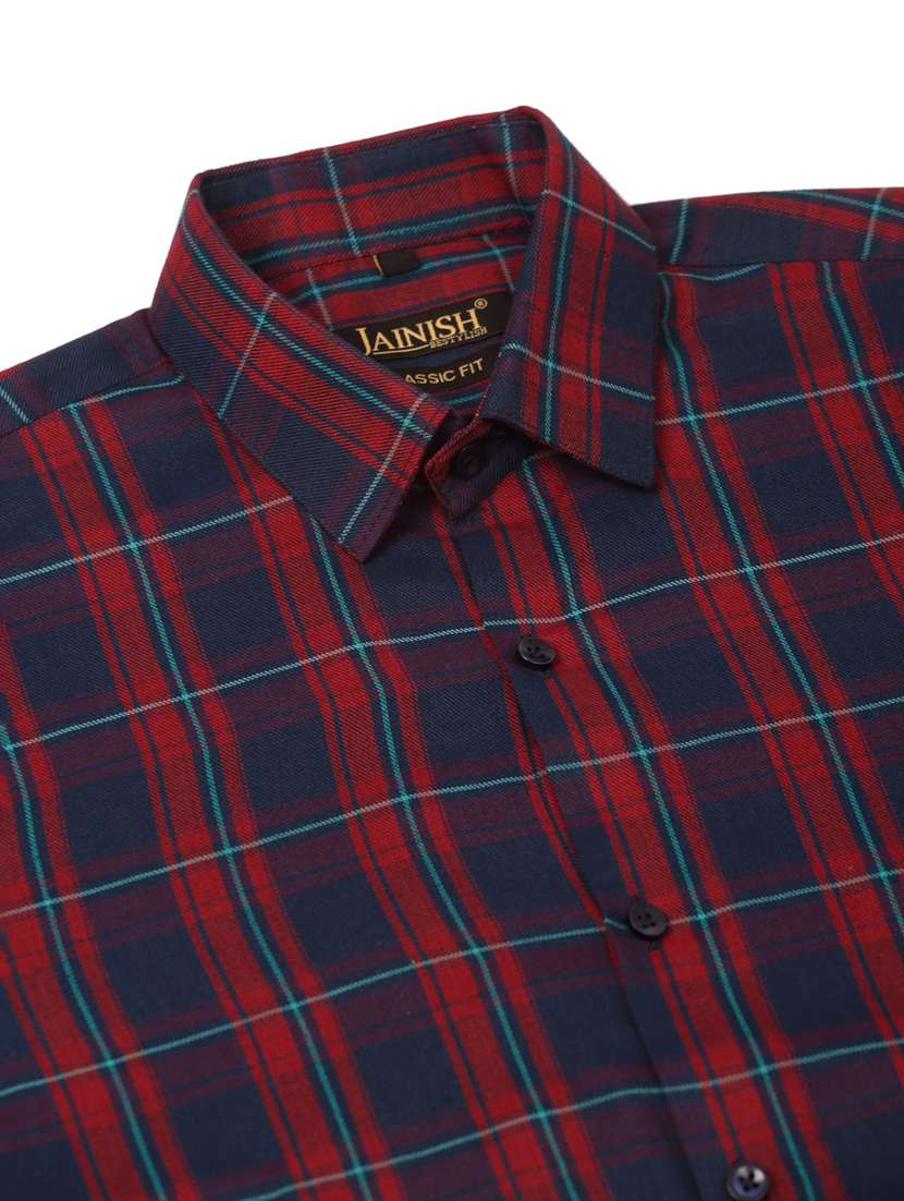 mens checks casual shirt - 19143562 - Standard Image - 5