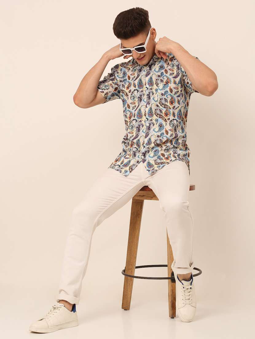 mens paisley casual shirt - 19143606 -  Standard Image - 3