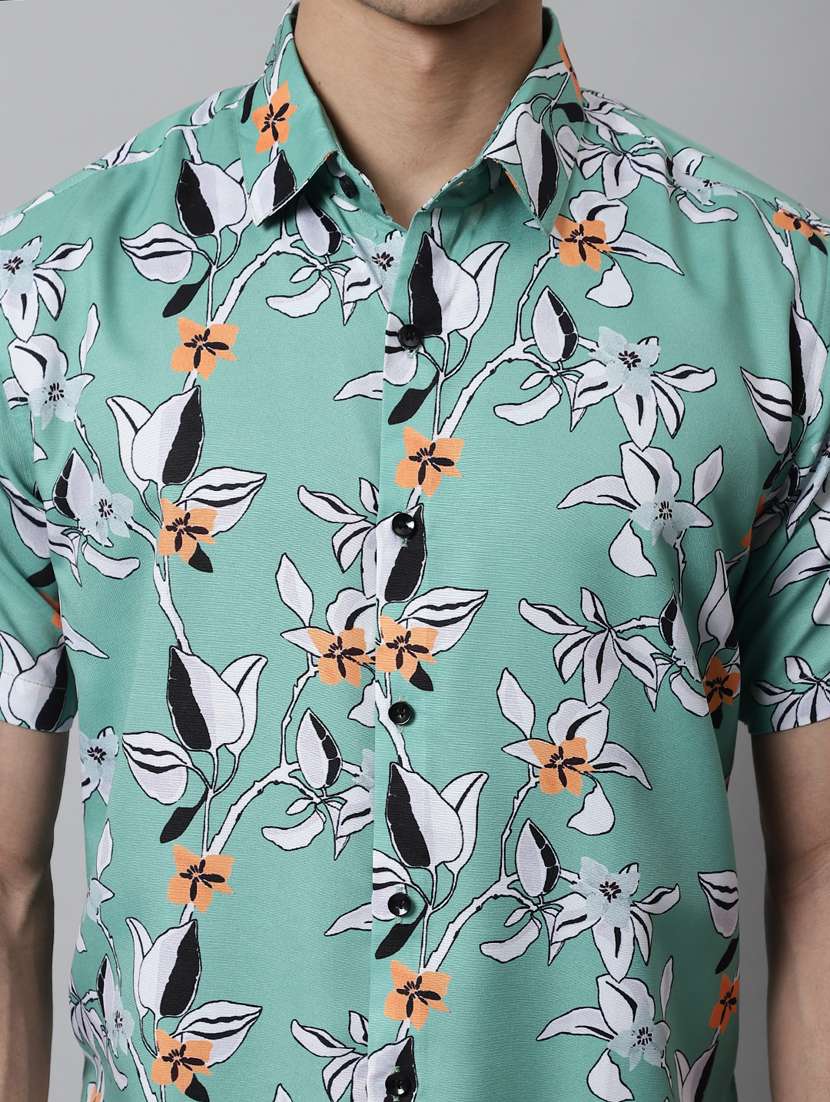 mens florals casual shirt - 19143667 -  Standard Image - 5