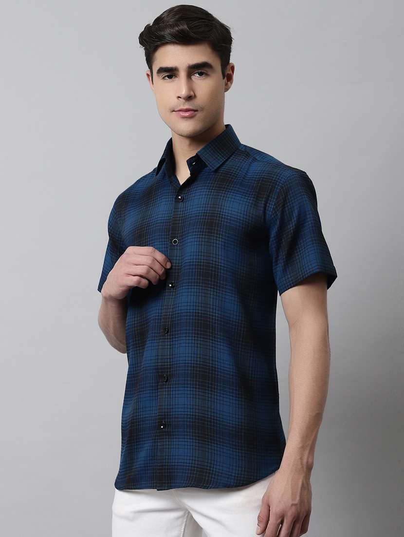 mens checks casual shirt