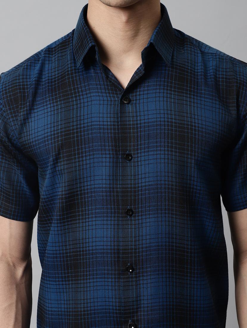 mens checks casual shirt - 19143689 - Standard Image - 5