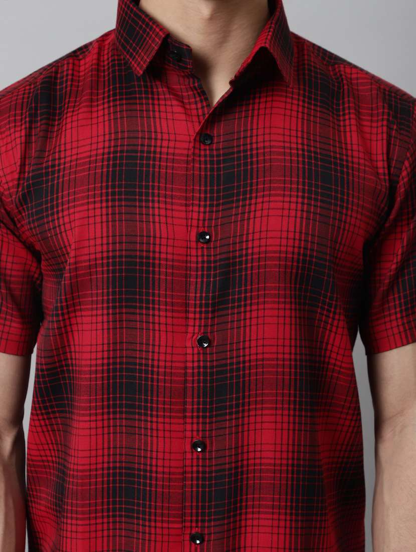mens checks casual shirt - 19143690 -  Standard Image - 5