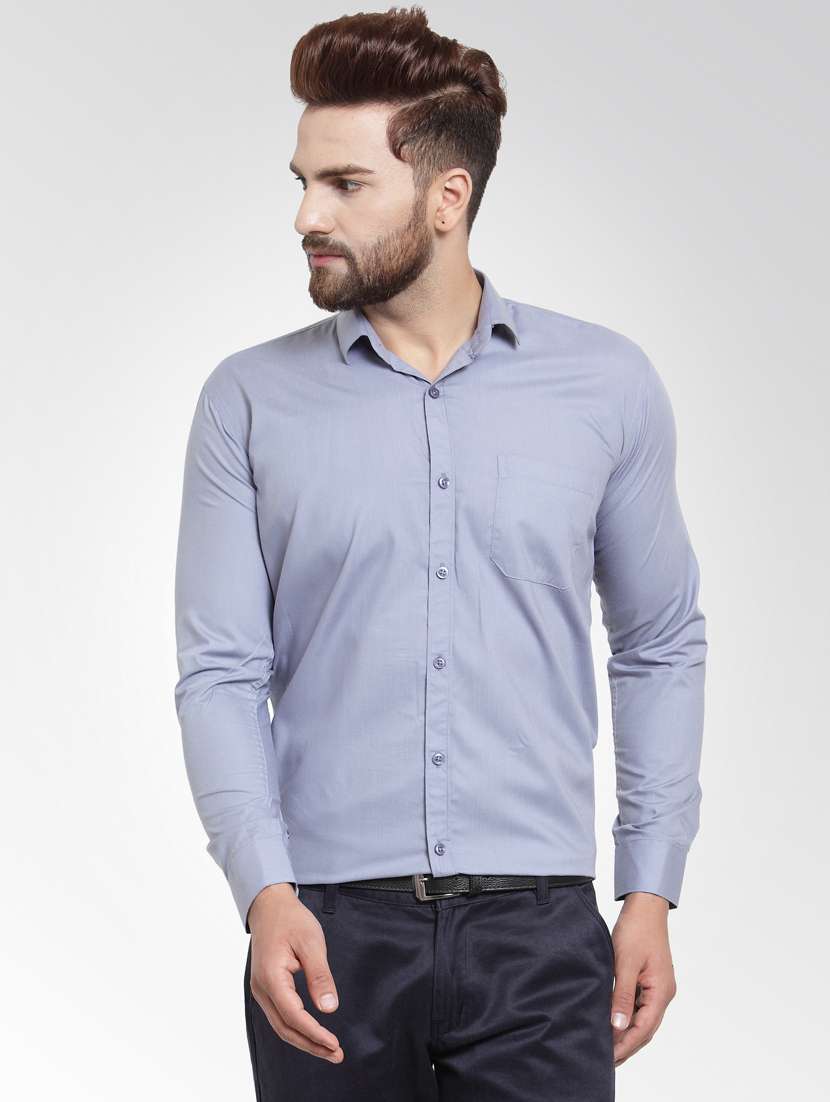 mens solids formal shirt