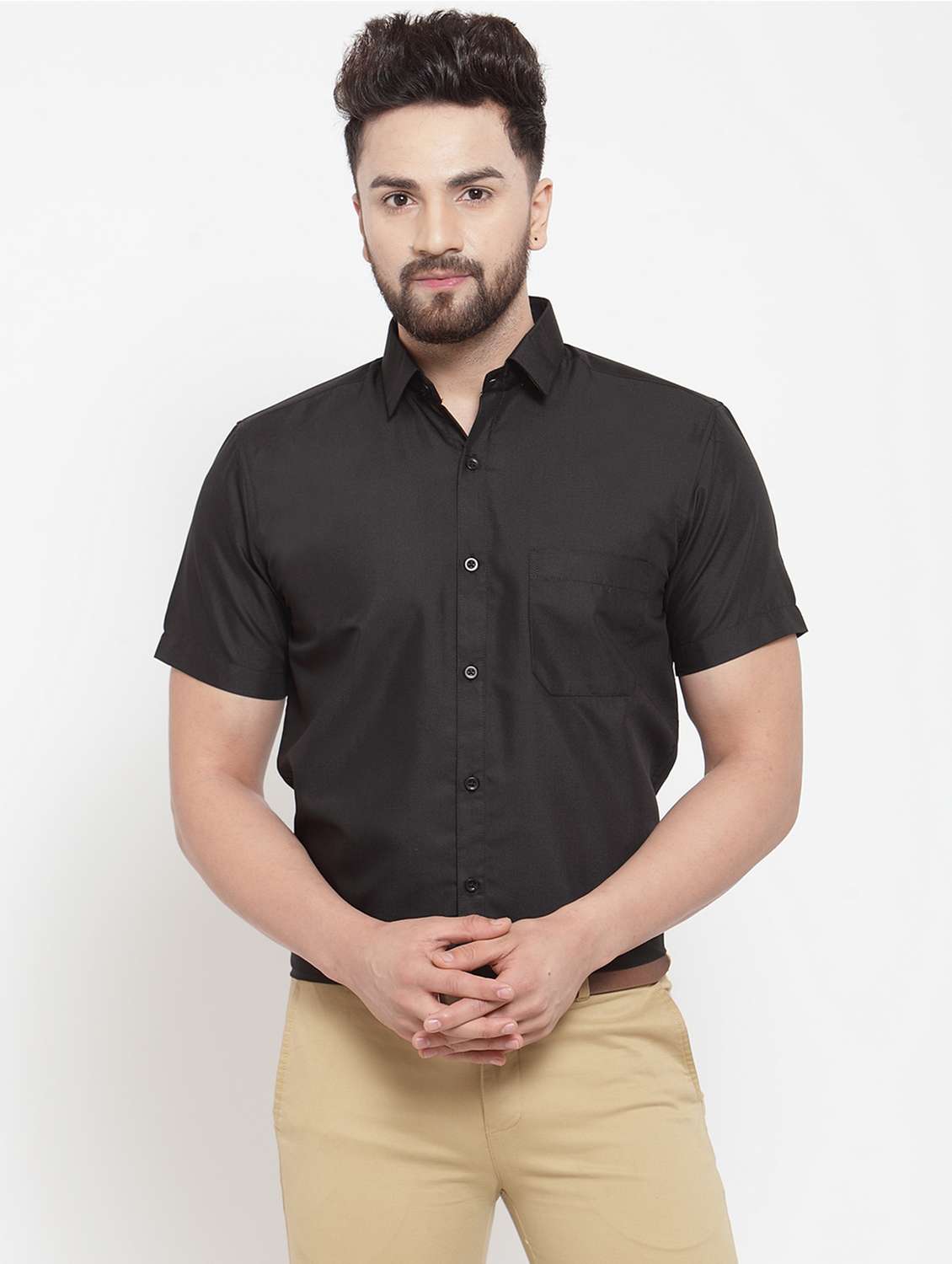 mens solids formal shirt