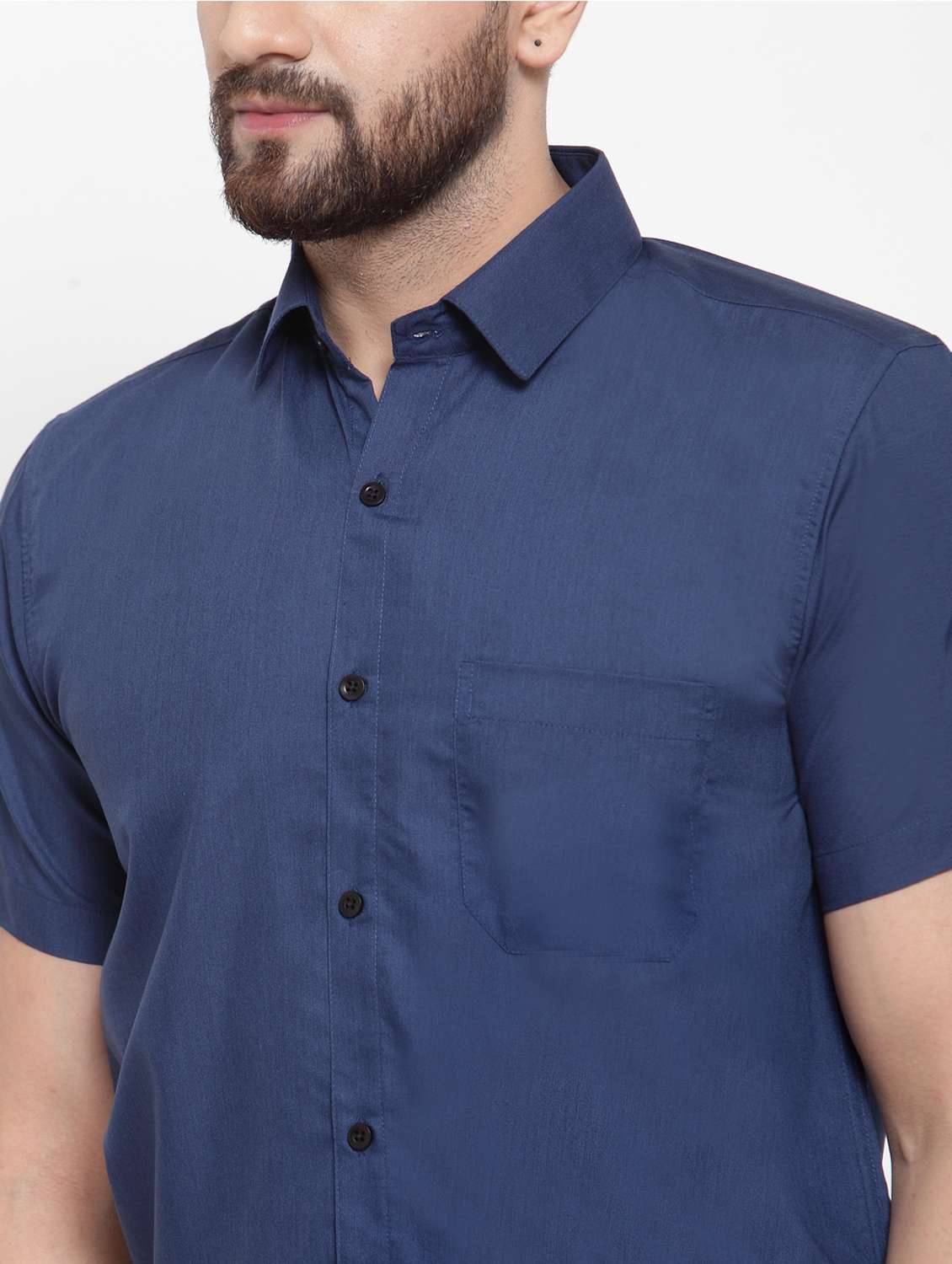 mens solids formal shirt - 19144268 -  Standard Image - 3