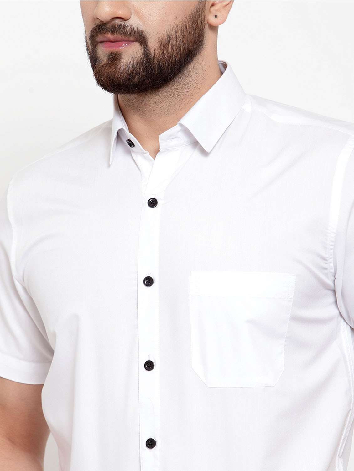 mens solids formal shirt - 19144271 - Standard Image - 3