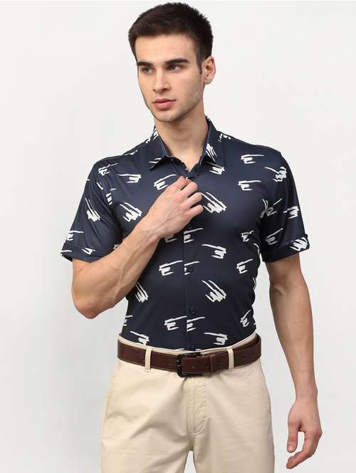 mens printed formal shirt - 19144366 -  Standard Image - 0