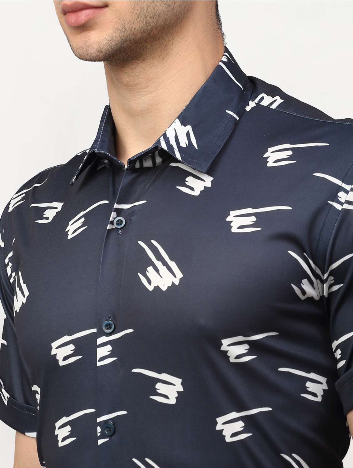 mens printed formal shirt - 19144366 - Standard Image - 3