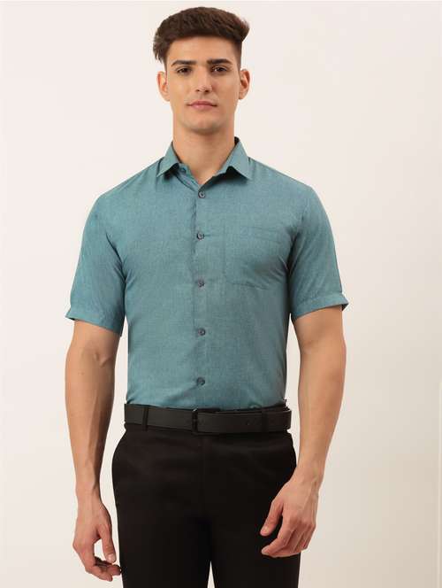 mens solids formal shirt - 19144465 -  Standard Image - 0