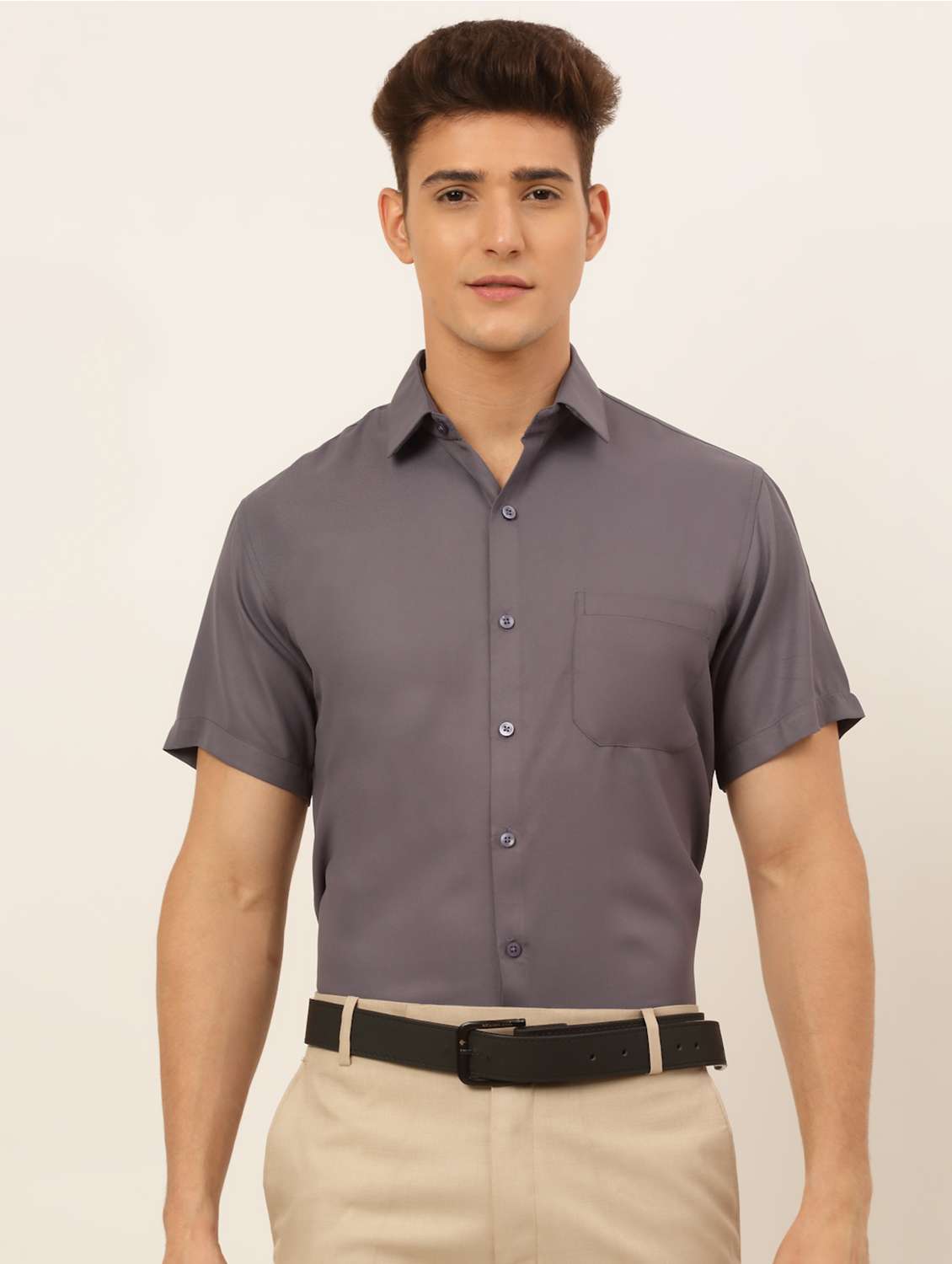 mens solids formal shirt