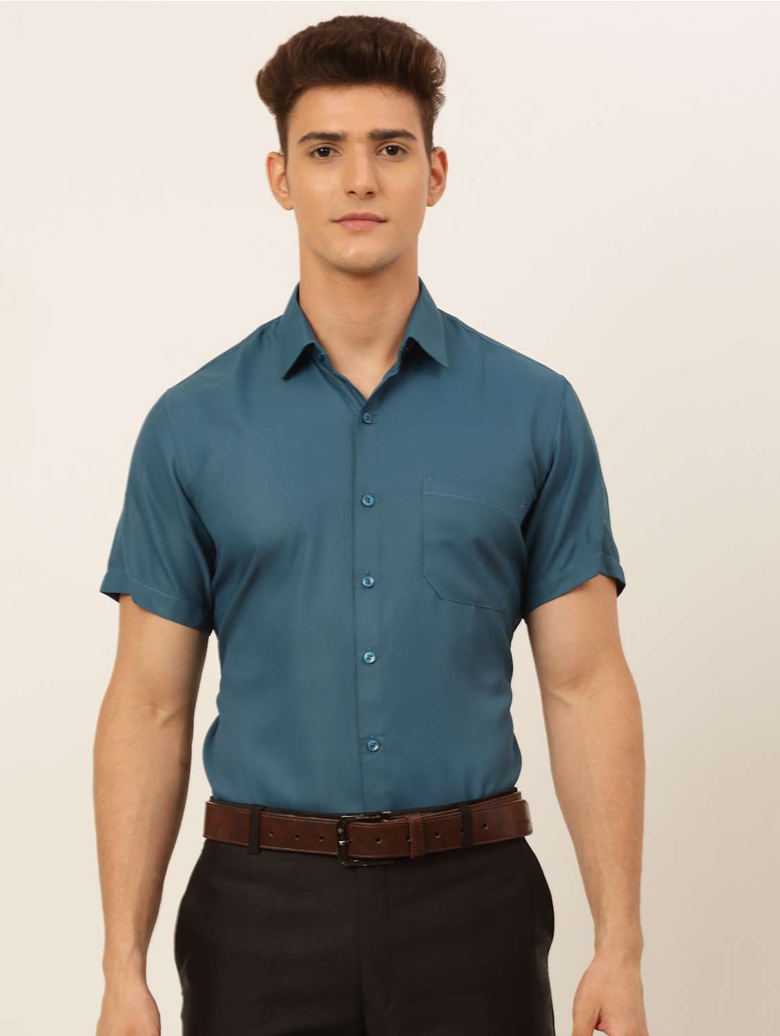 mens solids formal shirt