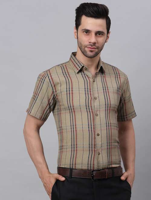 mens checks formal shirt - 19144573 -  Standard Image - 0