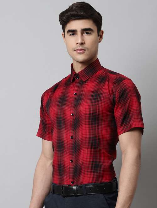 mens checks formal shirt - 19144619 -  Standard Image - 0