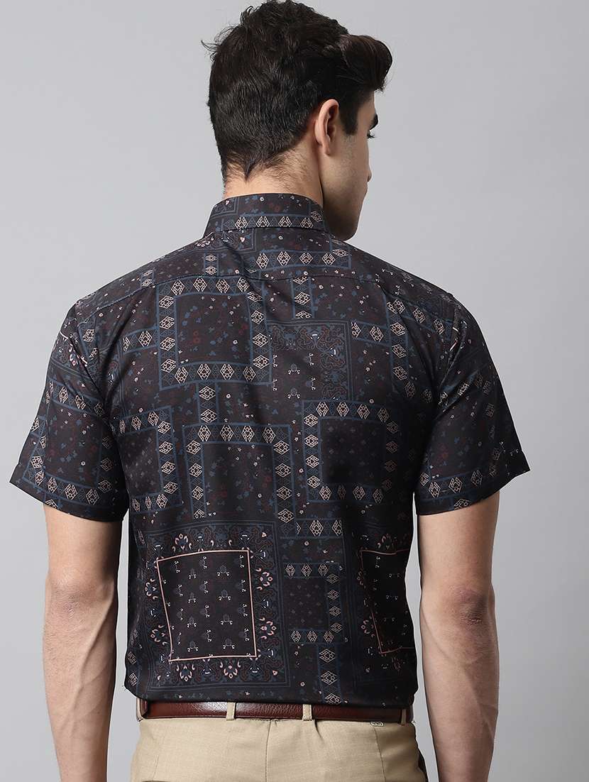 mens aztec formal shirt - 19144635 - Standard Image - 3