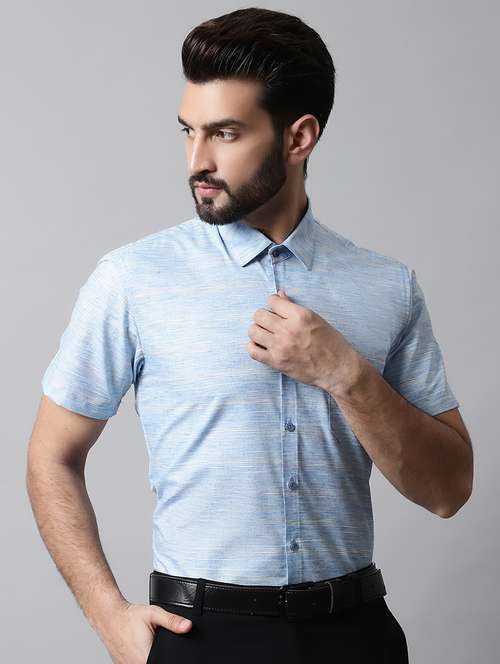 mens self design formal shirt - 19144641 -  Standard Image - 0
