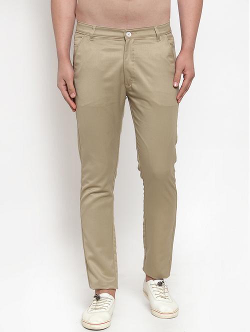 mid rise flat front casual trouser - 19144668 - Standard Image - 0