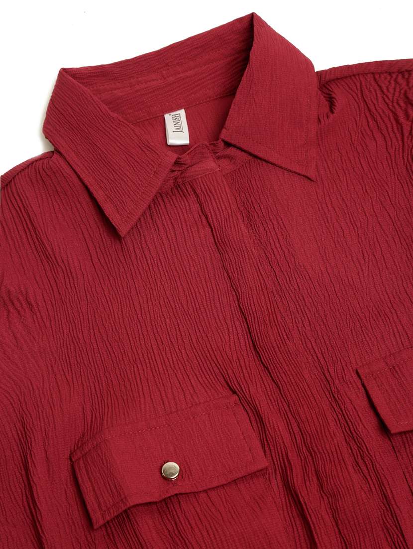 long sleeved solid regular shirt - 19145300 - Standard Image - 5