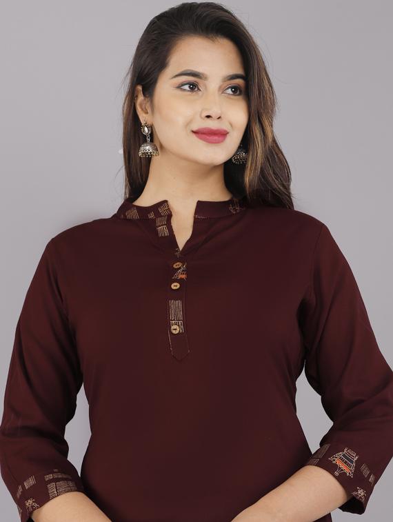 solid kurta sharara set - 19145753 - Standard Image - 3