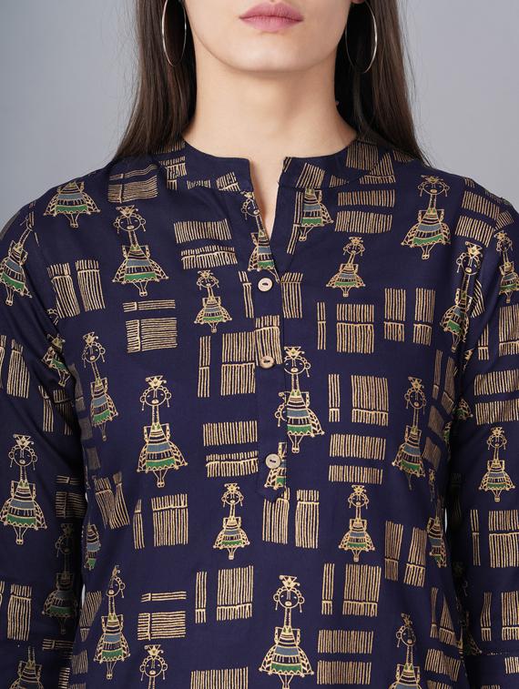 printed dhoti kurta set - 19145771 - Standard Image - 3