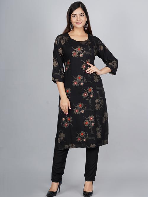 printed kurta pant set - 19145779 -  Standard Image - 0