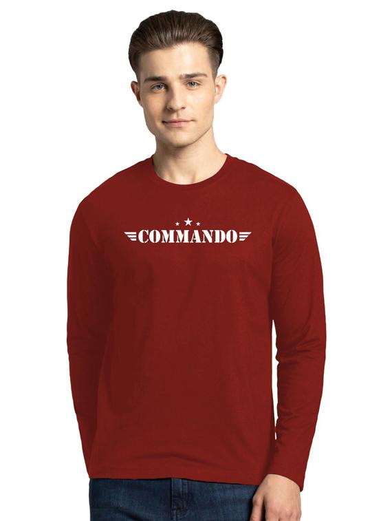 round neck chest printed t-shirt - 19146724 - Zoom Image - 0