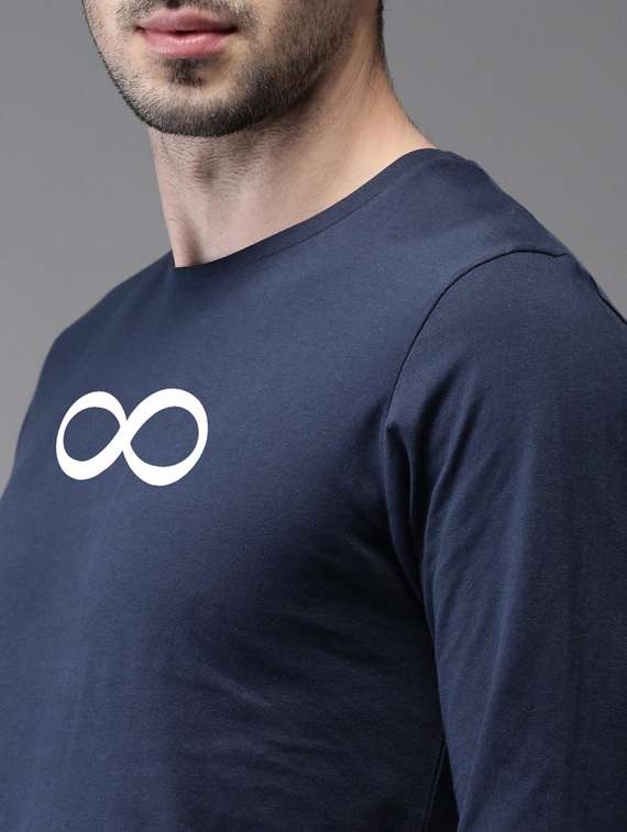 round neck chest printed t-shirt - 19147014 -  Standard Image - 3