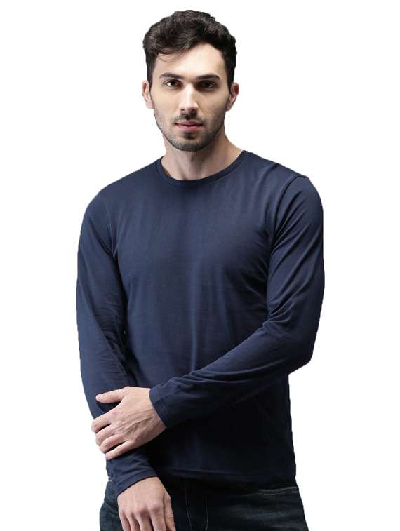round neck solid t-shirt