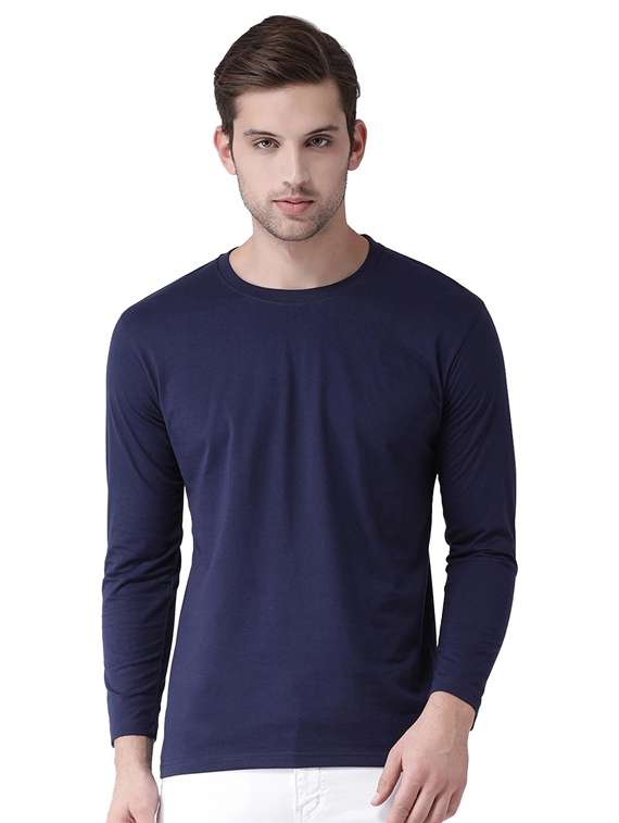 round neck solid t-shirt