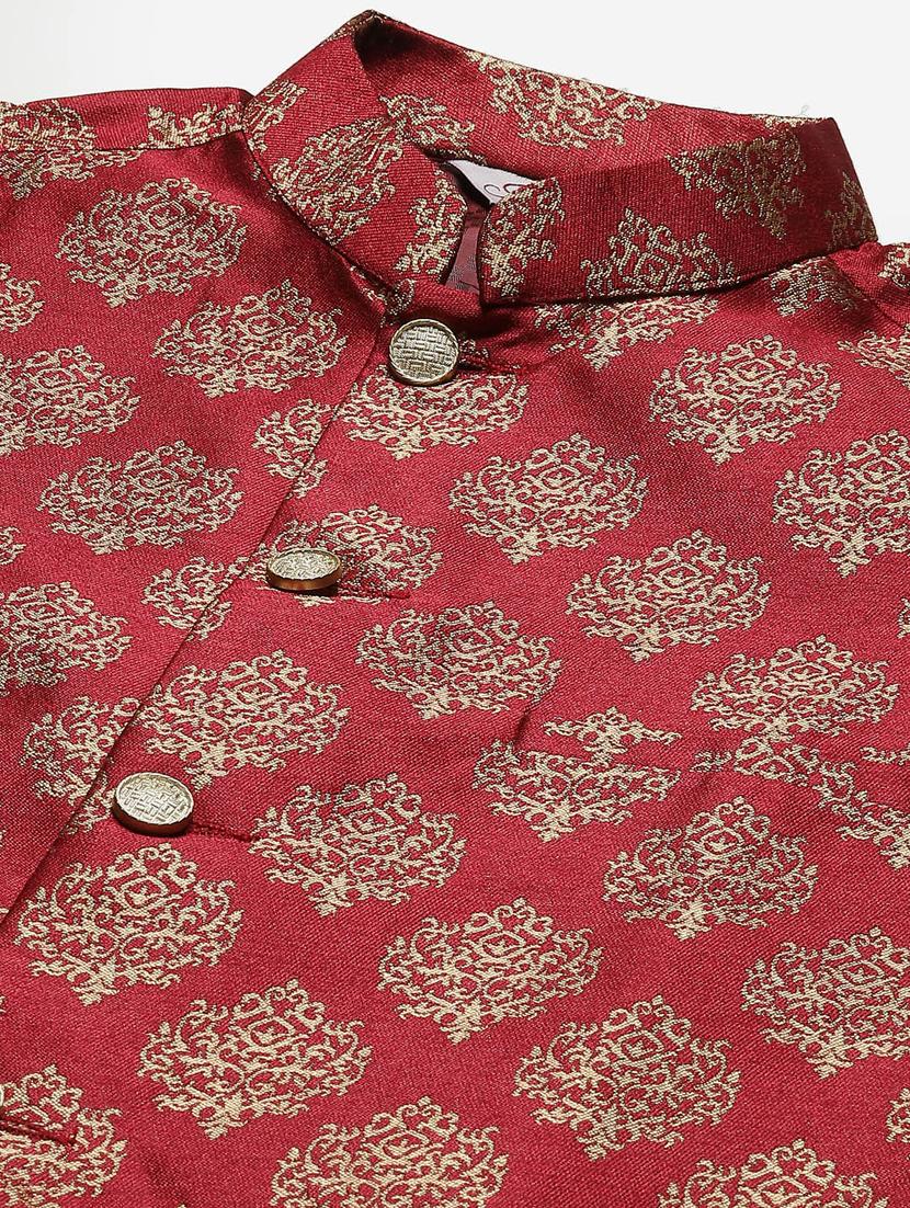 kurta pyjama with nehru jacket - 19147461 - Standard Image - 3