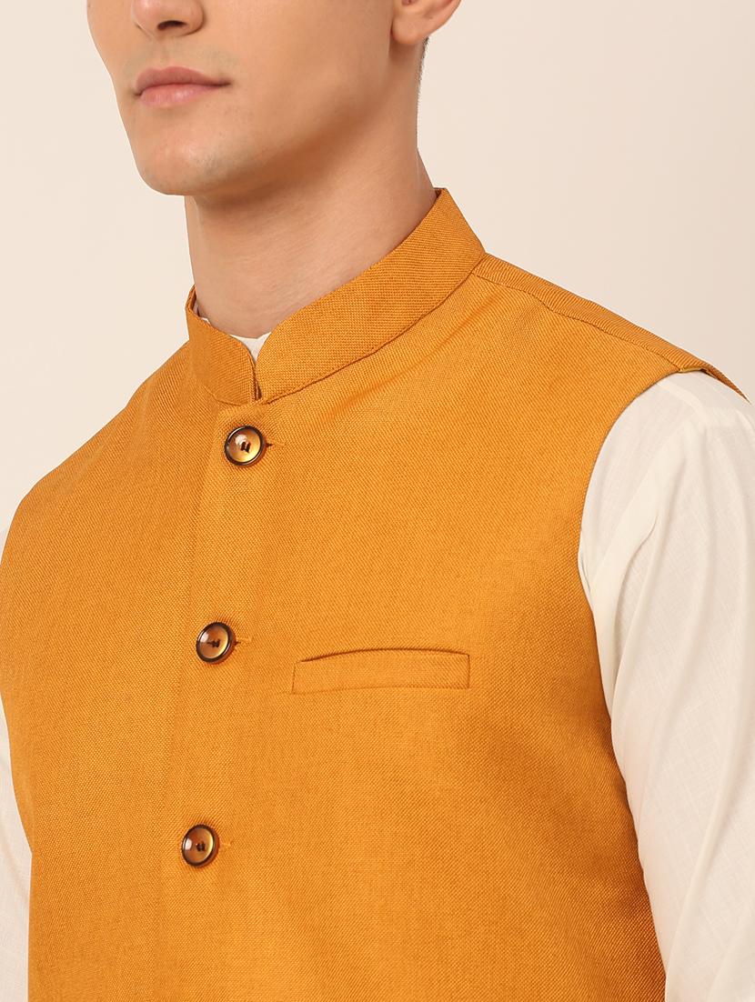 kurta pyjama with nehru jacket - 19147518 - Standard Image - 5