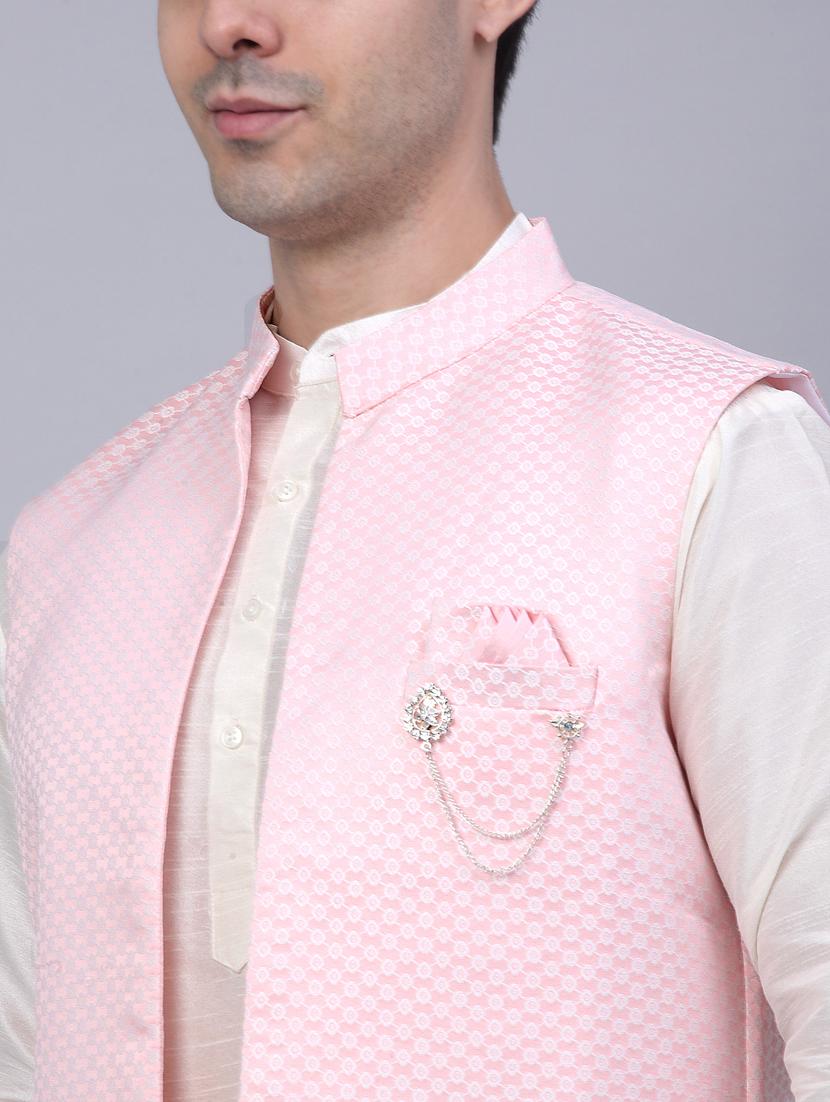 kurta pyjama with nehru jacket - 19147542 - Standard Image - 5