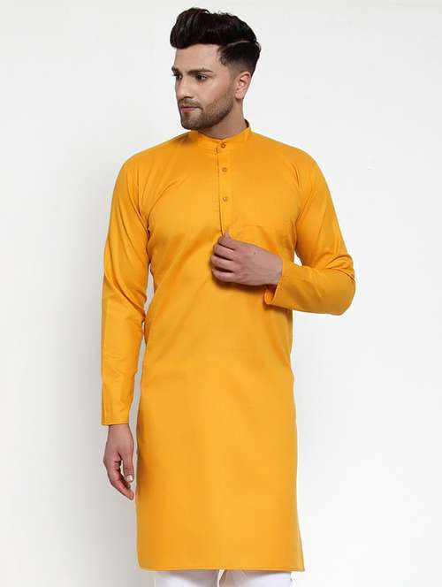 yellow coloured kurta - 19147700 - Standard Image - 0