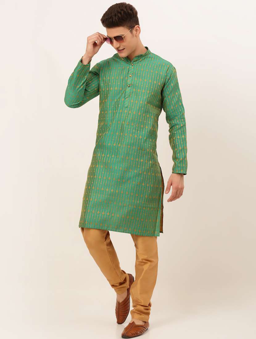 mandarin neck embroidered work straight kurta - 19148016 -  Standard Image - 3