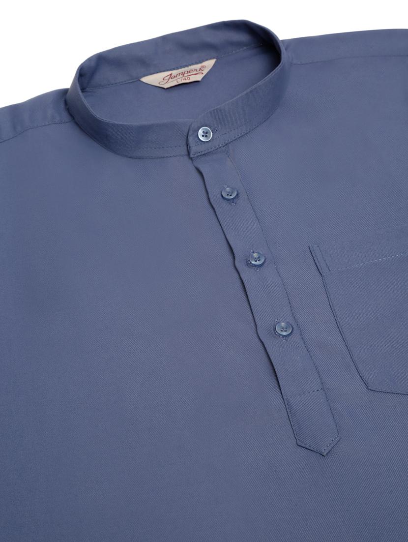 mandarin neck solid straight kurta - 19148020 - Standard Image - 5
