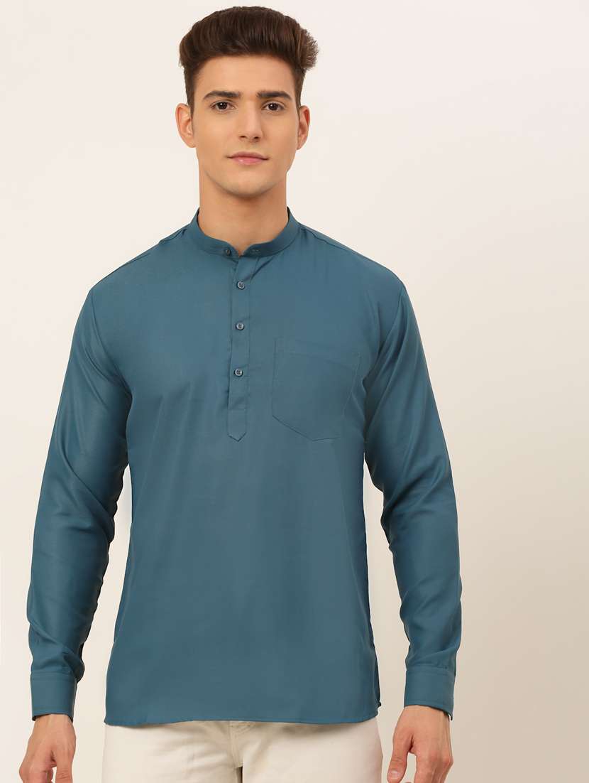  mandarin neck solid straight kurta 