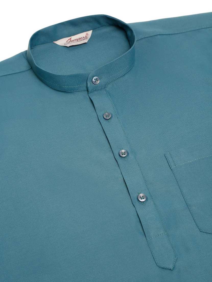  mandarin neck solid straight kurta  - 19148025 -  Standard Image - 5