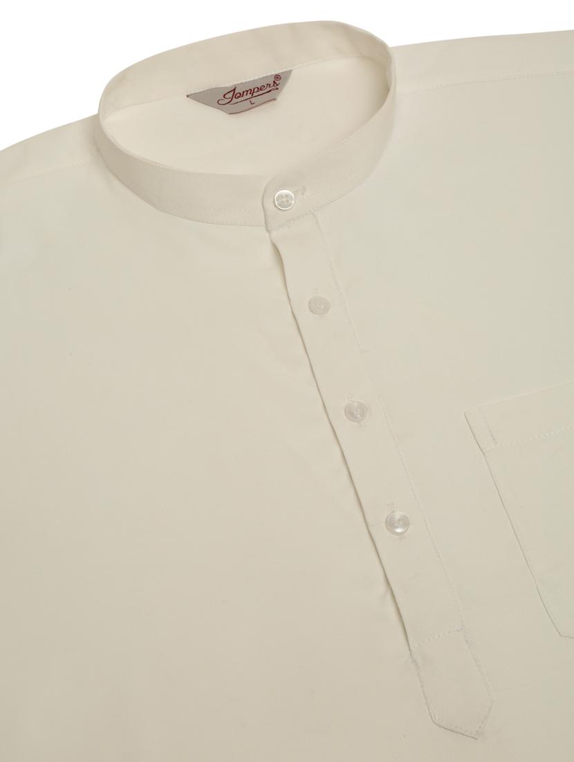 mandarin neck solid straight kurta - 19148026 - Standard Image - 5