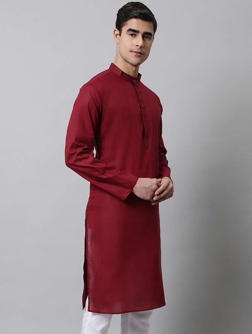  mandarin neck stripes straight kurta 